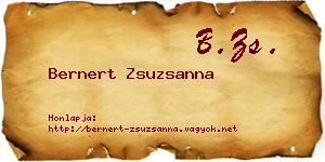 Bernert Zsuzsanna névjegykártya